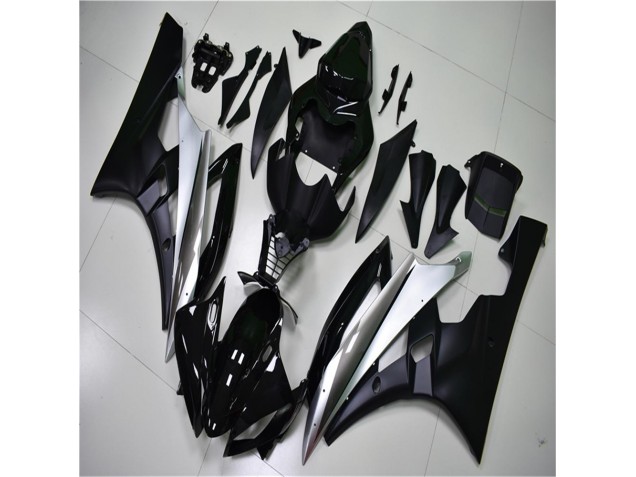 2006-2007 Silber Schwarz Yamaha YZF R6 Motorrad Verkleidungen 2006-2007 Silber Schwarz Yamaha YZF R6 Motorrad Verkleidungen