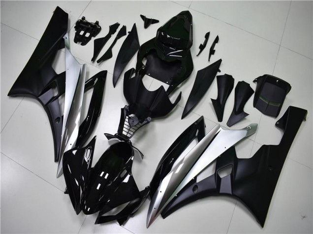 2006-2007 Silber Schwarz Yamaha YZF R6 Motorrad Verkleidungen 2006-2007 Silber Schwarz Yamaha YZF R6 Motorrad Verkleidungen