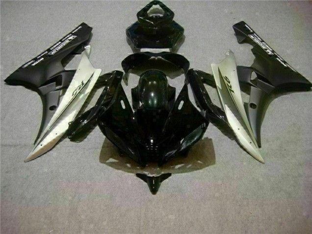 2006-2007 Silber Schwarz Yamaha YZF R6 Motorrad Vollverkleidung 2006-2007 Silber Schwarz Yamaha YZF R6 Motorrad Vollverkleidung