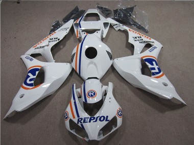 2006-2007 Weiß Blau Repsol Honda CBR1000RR Motorrad Verkleidung