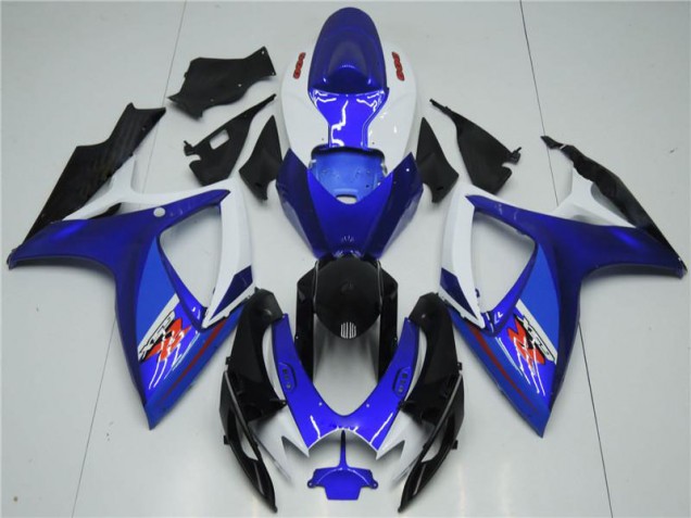 2006-2007 Weiß Blau Suzuki GSXR 600/750 Motorrad Verkleidung 2006-2007 Weiß Blau Suzuki GSXR 600/750 Motorrad Verkleidung