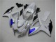 2006-2007 Weiß Blau Suzuki GSXR 600/750 Motorrad Verkleidungen 2006-2007 Weiß Blau Suzuki GSXR 600/750 Motorrad Verkleidungen