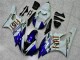 2006-2007 Weiß Blau Yamaha YZF R6 Motorrad Verkleidungen 2006-2007 Weiß Blau Yamaha YZF R6 Motorrad Verkleidungen
