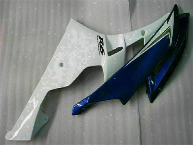 2006-2007 Weiß Blau Yamaha YZF R6 Motorrad Vollverkleidung 2006-2007 Weiß Blau Yamaha YZF R6 Motorrad Vollverkleidung