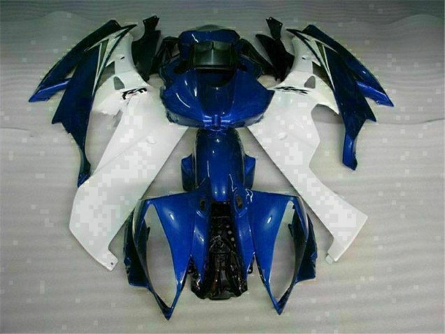 2006-2007 Weiß Blau Yamaha YZF R6 Motorrad Vollverkleidung 2006-2007 Weiß Blau Yamaha YZF R6 Motorrad Vollverkleidung