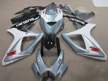 2006-2007 Weiß Grau Suzuki GSXR 600 Motorrad Verkleidung