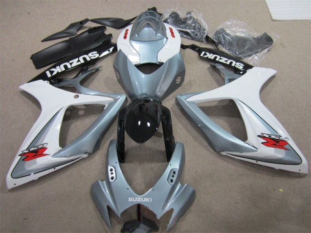 2006-2007 Weiß Grau Suzuki GSXR 600 Motorrad Verkleidung 2006-2007 Weiß Grau Suzuki GSXR 600 Motorrad Verkleidung