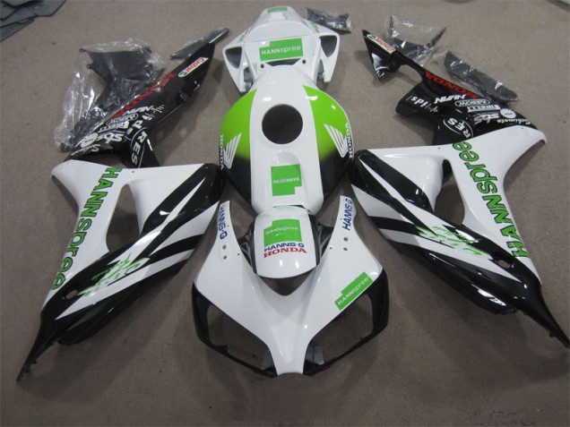 2006-2007 Weiß Grün Hannspree Honda CBR1000RR Motorrad Verkleidung 2006-2007 Weiß Grün Hannspree Honda CBR1000RR Motorrad Verkleidung