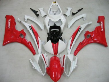 2006-2007 Weiß Rot Michelin Yamaha YZF R6 Motorrad Verkleidung