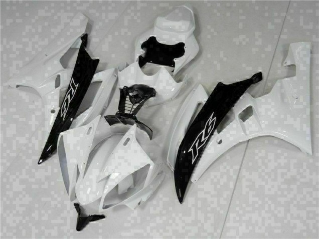 2006-2007 Weiß Schwarz Yamaha YZF R6 Motorrad Verkleidung & Plastik 2006-2007 Weiß Schwarz Yamaha YZF R6 Motorrad Verkleidung & Plastik