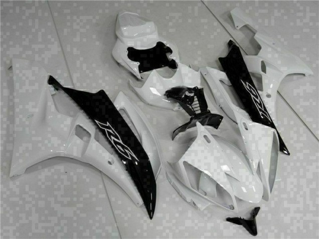 2006-2007 Weiß Schwarz Yamaha YZF R6 Motorrad Verkleidung & Plastik 2006-2007 Weiß Schwarz Yamaha YZF R6 Motorrad Verkleidung & Plastik