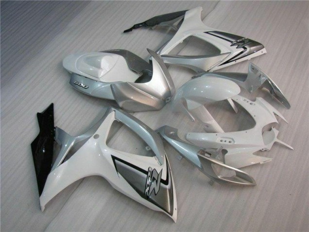 2006-2007 Weiß Silber Suzuki GSXR 600/750 Motorrad Verkleidung 2006-2007 Weiß Silber Suzuki GSXR 600/750 Motorrad Verkleidung