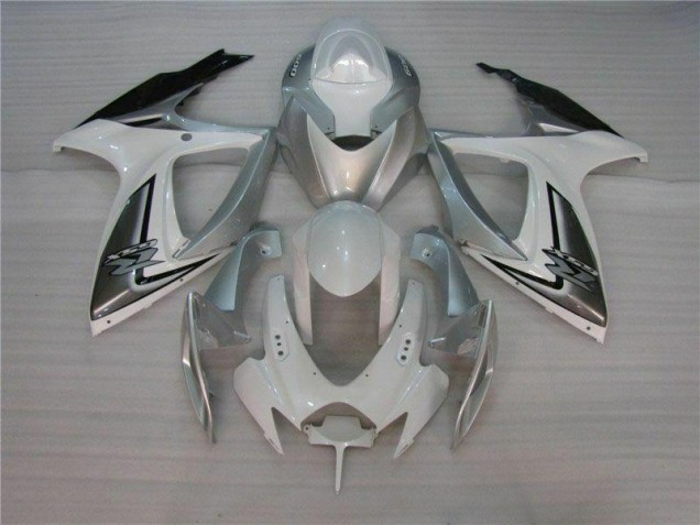 2006-2007 Weiß Silber Suzuki GSXR 600/750 Motorrad Verkleidung 2006-2007 Weiß Silber Suzuki GSXR 600/750 Motorrad Verkleidung