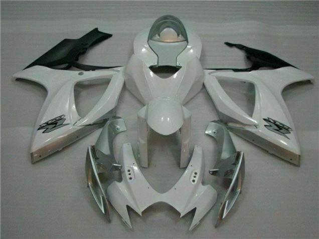 2006-2007 Weiß Silber Suzuki GSXR 600/750 Motorrad Verkleidung & Plastik 2006-2007 Weiß Silber Suzuki GSXR 600/750 Motorrad Verkleidung & Plastik