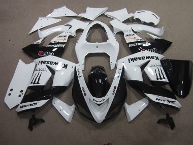 2006-2007 Weiß Touch4 Monster Kawasaki ZX10R Motorrad Verkleidung