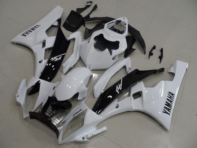 2006-2007 Weiß Und Schwarz Yamaha YZF R6 Motorrad Verkleidung 2006-2007 Weiß Und Schwarz Yamaha YZF R6 Motorrad Verkleidung