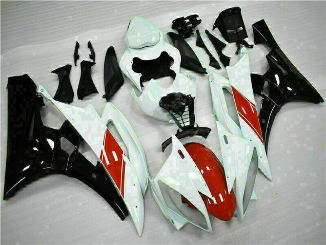 2006-2007 Weiß Yamaha YZF R6 Motorrad Verkleidungen 2006-2007 Weiß Yamaha YZF R6 Motorrad Verkleidungen