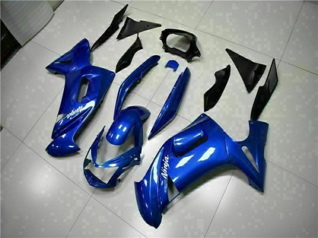 2006-2008 Blau Kawasaki EX650 Motorrad Verkleidung 2006-2008 Blau Kawasaki EX650 Motorrad Verkleidung
