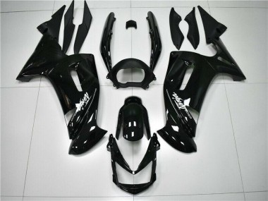 2006-2008 Glänzend Schwarz Kawasaki EX650 Motorrad Verkleidung