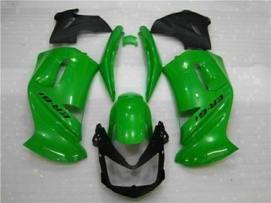 2006-2008 Grün Kawasaki EX650 Motorrad Verkleidung