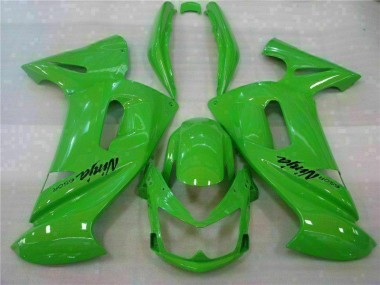 2006-2008 Grün Kawasaki EX650 Motorrad Verkleidungen