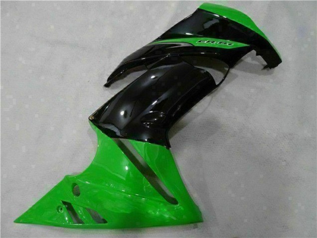 2006-2008 Grün Schwarz Kawasaki EX650 Motorrad Verkleidungen