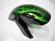 2006-2008 Grüne Flamme Kawasaki EX650 Motorrad Verkleidung