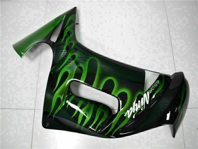 2006-2008 Grüne Flamme Kawasaki EX650 Motorrad Verkleidung