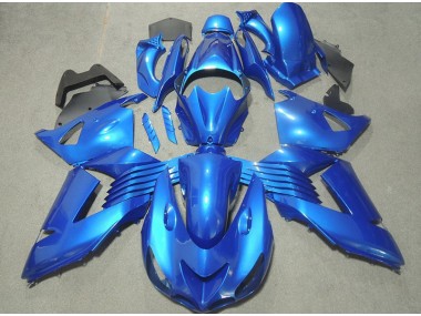 2006-2011 Blau Kawasaki ZX14R ZZR1400 Motorrad Verkleidung