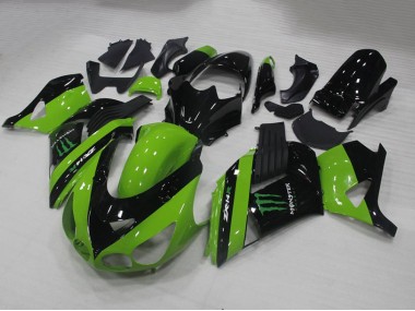 2006-2011 Grünes Monster Kawasaki ZX14R ZZR1400 Motorrad Verkleidung
