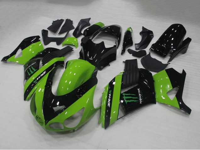 2006-2011 Grünes Monster Kawasaki ZX14R ZZR1400 Motorrad Verkleidung 2006-2011 Grünes Monster Kawasaki ZX14R ZZR1400 Motorrad Verkleidung