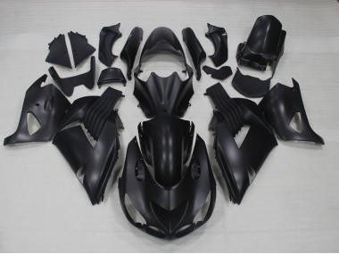 2006-2011 Matt Schwarz Kawasaki ZX14R ZZR1400 Motorrad Verkleidungen