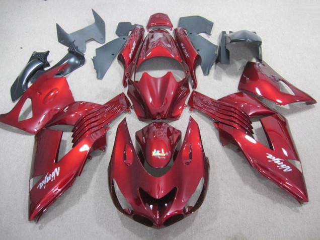 2006-2011 Rot Weiß Ninja Aufkleber Kawasaki ZX14R ZZR1400 Motorrad Verkleidung 2006-2011 Rot Weiß Ninja Aufkleber Kawasaki ZX14R ZZR1400 Motorrad Verkleidung