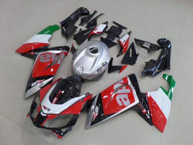 2006-2011 Rot Weiß Schwarz Aprilia RS125 Motorrad Verkleidung