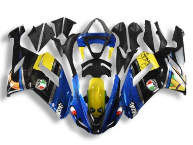 2007-2008 Blau Hai Kawasaki ZX6R Motorrad Verkleidung