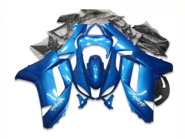 2007-2008 Blau Kawasaki ZX6R Motorrad Verkleidung 2007-2008 Blau Kawasaki ZX6R Motorrad Verkleidung