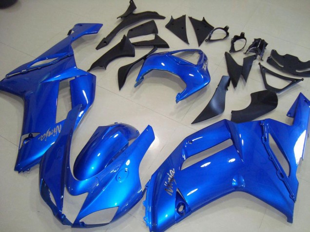 2007-2008 Blau Kawasaki ZX6R Motorrad Verkleidungen 2007-2008 Blau Kawasaki ZX6R Motorrad Verkleidungen