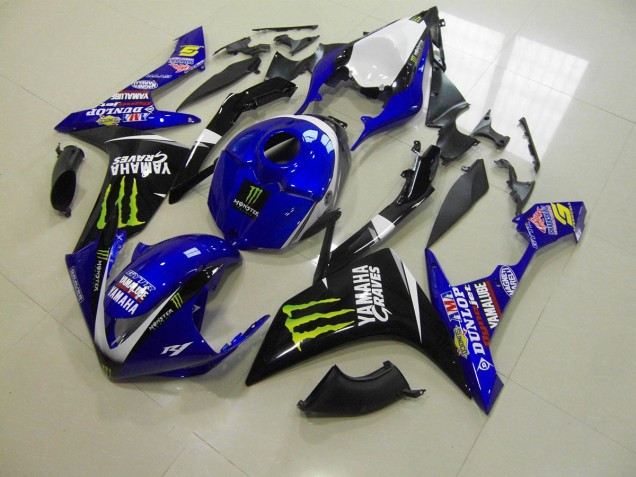 2007-2008 Blau Monster Yamaha YZF R1 Motorrad Verkleidung 2007-2008 Blau Monster Yamaha YZF R1 Motorrad Verkleidung