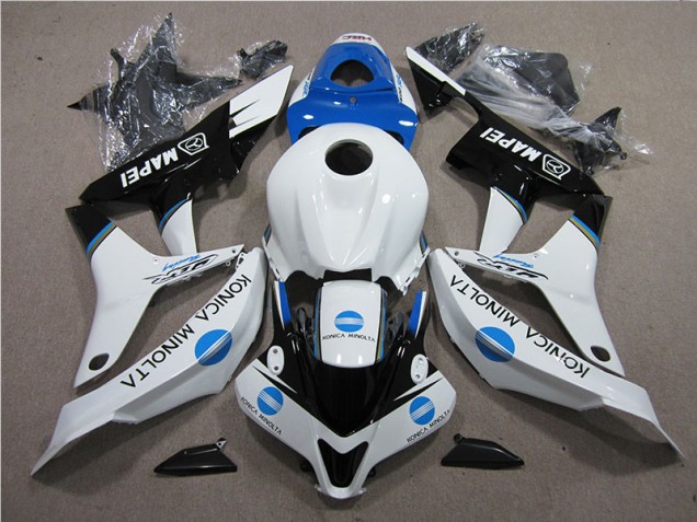 2007-2008 Blau Weiß Schwarz Konica Minolta MAPEI Honda CBR600RR Motorrad Verkleidung 2007-2008 Blau Weiß Schwarz Konica Minolta MAPEI Honda CBR600RR Motorrad Verkleidung