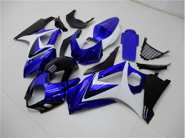 2007-2008 Blau Weiß Schwarz Suzuki GSXR 1000 Motorrad Verkleidung 2007-2008 Blau Weiß Schwarz Suzuki GSXR 1000 Motorrad Verkleidung
