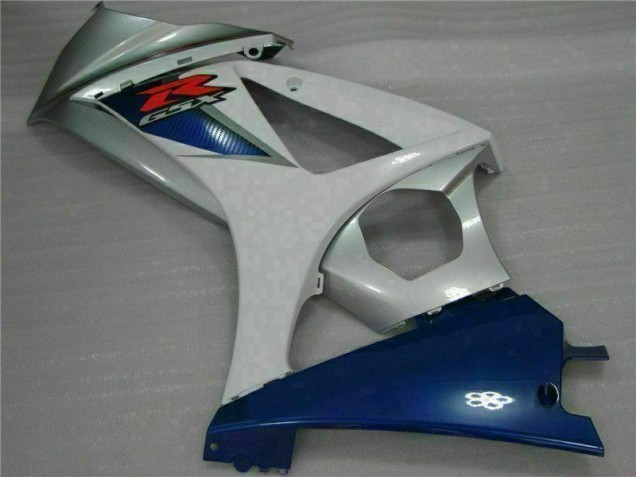 2007-2008 Blau Weiß Suzuki GSXR 1000 Motorrad Vollverkleidung & Plastik 2007-2008 Blau Weiß Suzuki GSXR 1000 Motorrad Vollverkleidung & Plastik