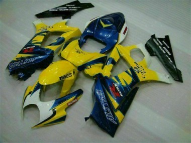 2007-2008 Gelb Suzuki GSXR 1000 Motorrad Verkleidung