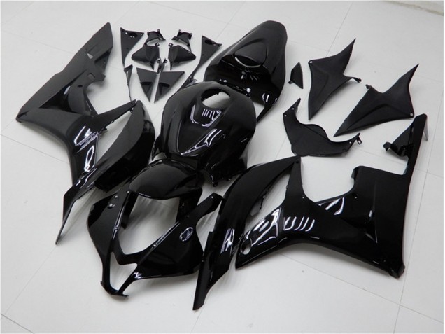 2007-2008 Glänzend Schwarz Honda CBR600RR Motorrad Verkleidung 2007-2008 Glänzend Schwarz Honda CBR600RR Motorrad Verkleidung