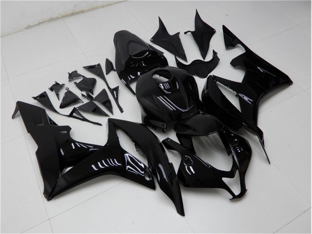 2007-2008 Glänzend Schwarz Honda CBR600RR Motorrad Verkleidung 2007-2008 Glänzend Schwarz Honda CBR600RR Motorrad Verkleidung