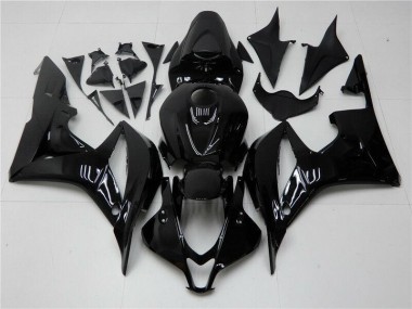 2007-2008 Glänzend Schwarz Honda CBR600RR Motorrad Verkleidung