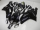 2007-2008 Glänzend Schwarz Kawasaki ZX6R Motorrad Verkleidungen