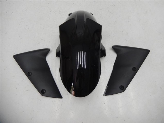 2007-2008 Glänzend Schwarz Kawasaki ZX6R Motorrad Verkleidungen