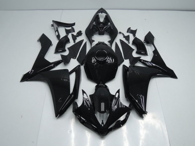 2007-2008 Glänzend Schwarz Yamaha YZF R1 Motorrad Verkleidung 2007-2008 Glänzend Schwarz Yamaha YZF R1 Motorrad Verkleidung