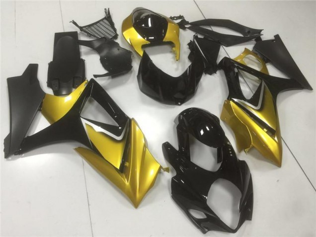 2007-2008 Gold Schwarz Suzuki GSXR 1000 Motorrad Verkleidungen 2007-2008 Gold Schwarz Suzuki GSXR 1000 Motorrad Verkleidungen