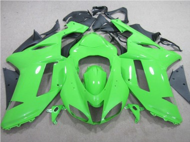 2007-2008 Grün Kawasaki ZX6R Motorrad Verkleidung